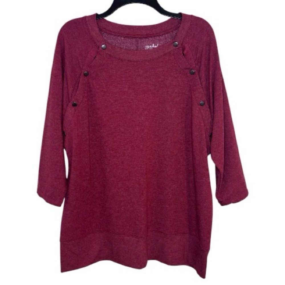 Isabel Maternity by Ingrid & Isabel Soft Red Top Size XL